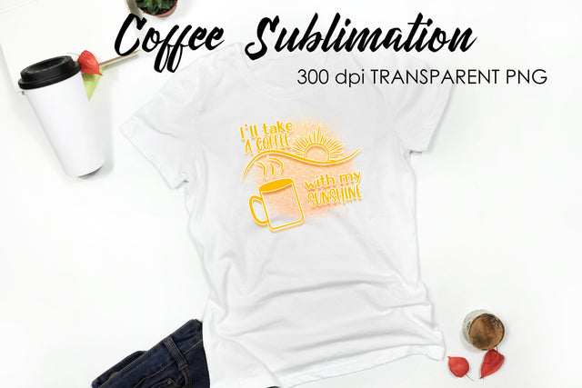 Coffee Quotes Sublimation | Funny T Shirt Designs | Coffee PNG Sublimation Fly Design 