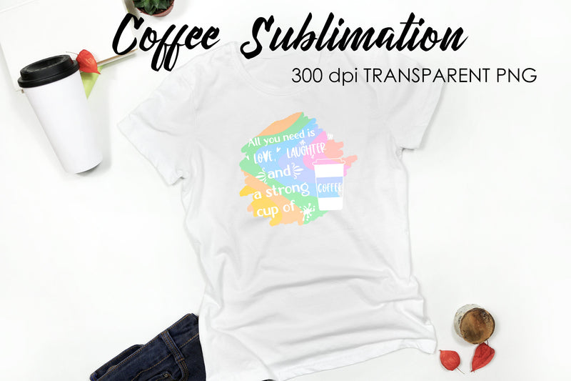 Coffee Quotes Sublimation | Funny T Shirt Designs | Coffee PNG Sublimation Fly Design 