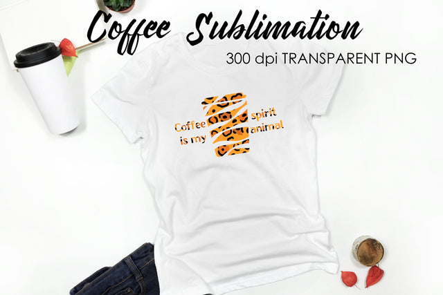 Coffee Quotes Sublimation | Funny T Shirt Designs | Coffee PNG Sublimation Fly Design 