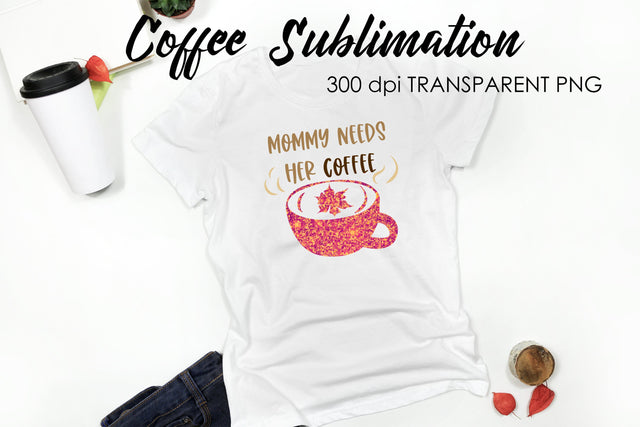 Coffee Quotes Sublimation | Funny T Shirt Designs | Coffee PNG Sublimation Fly Design 