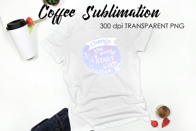 Coffee Quotes Sublimation | Funny T Shirt Designs | Coffee PNG Sublimation Fly Design 