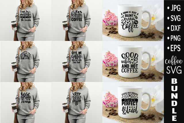 Coffee Quotes SVG Bundle SVG md faruk hossain 