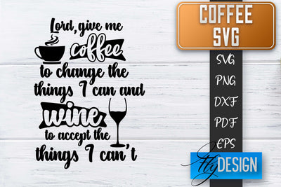 Coffee Quotes SVG | Coffee SVG | Funny Quotes SVG SVG Fly Design 