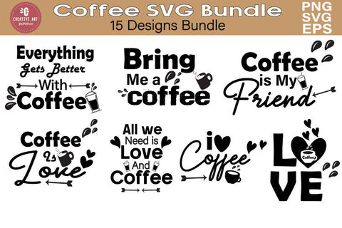 Coffee Quotes SVG Sublimation Bundle - Coffee Quotes SVG SVG jacpot007 