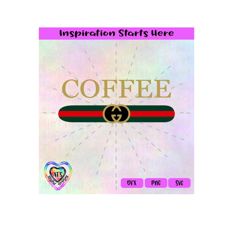 Coffee | Red and Green Stripes - Transparent PNG SVG DXF - Silhouette, Cricut, ScanNCut SVG Aint That Sweet 