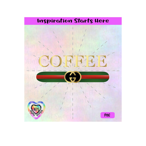 Coffee | Red and Green Stripes - Transparent PNG SVG DXF - Silhouette, Cricut, ScanNCut SVG Aint That Sweet 