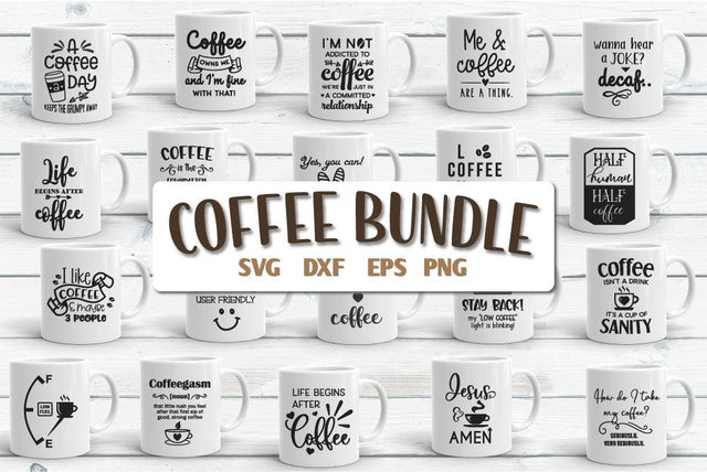 Coffee Sayings Bundle Vol 2 SVG Craft Pixel Perfect