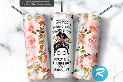 Coffee scrubs and rubber 20 oz / 30 oz Tumbler PNG Sublimation Regulrcrative 
