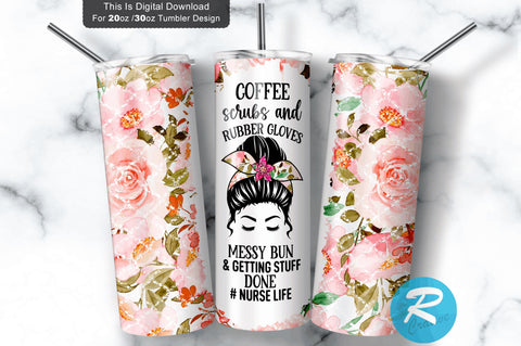 Coffee scrubs and rubber 20 oz / 30 oz Tumbler PNG Sublimation Regulrcrative 