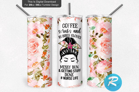 Coffee scrubs and rubber 20 oz / 30 oz Tumbler PNG Sublimation Regulrcrative 