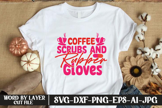 Coffee Scrubs And Rubber Gloves SVG CUT FILE SVG MStudio 