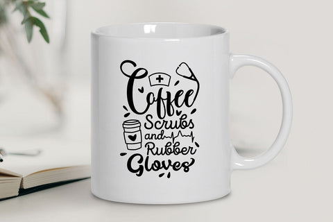 Coffee Scrubs and Rubber Gloves SVG SVG VectorSVGdesign 