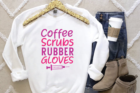 Coffee Scrubs Rubber Gloves SVG SVG Creativeart88 