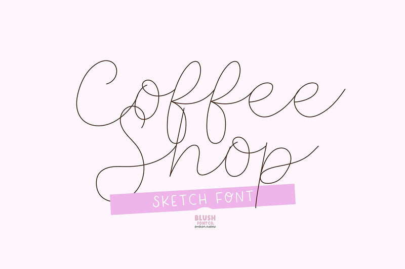 Coffee Shop Script Sketch Font - So Fontsy
