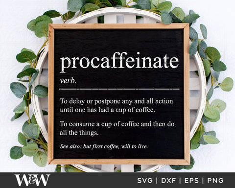 Coffee Signs SVG Bundle | Coffee Lover Cut Files SVG Wood And Walt 