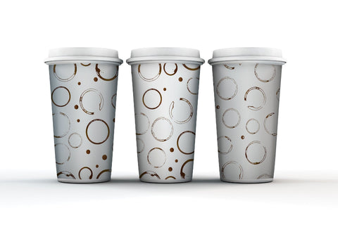 Coffee stains and drops seamless pattern digital paper Digital Pattern LaBelezoka 