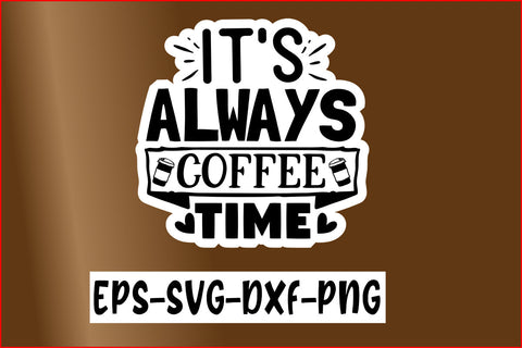 Coffee Sticker design Bundle SVG CraftingStudio 