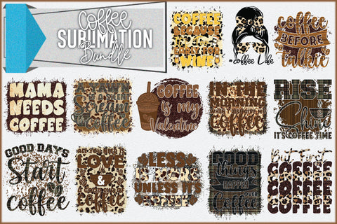 Coffee Sublimation Bundle Sublimation Creativeart88 