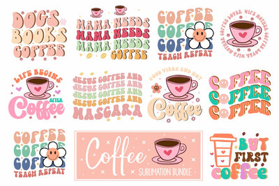 Coffee Sublimation Bundle Sublimation designmaster24 