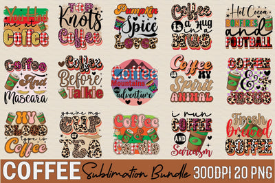 Coffee Sublimation Bundle Sublimation SVGArt 
