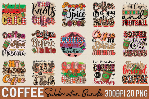 Coffee Sublimation Bundle Sublimation SVGArt 