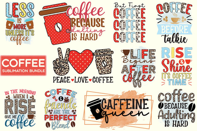Coffee Sublimation Bundle Sublimation SVGista 