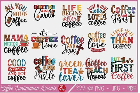 Coffee Sublimation designs Bundles, Coffee mug svg, coffee cup svg, mug svg bundle, funny mug svg, funny mug png, coffee cup png SVG SH_Tee store 