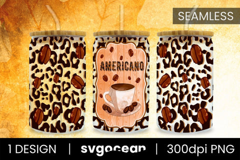 Coffee Sublimation | PNG | 16 Oz Libbey Glass Sublimation SvgOcean 