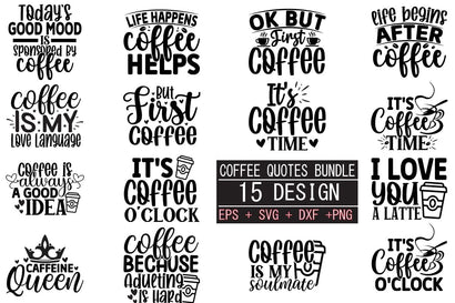 Coffee SVG bundle 15 design SVG svgteam 