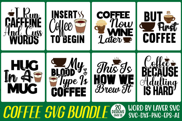 Coffee SVG Bundle, 20 SVG Design SVG Rafiqul20606 