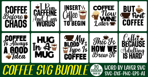 Coffee SVG Bundle, 20 SVG Design SVG Rafiqul20606 