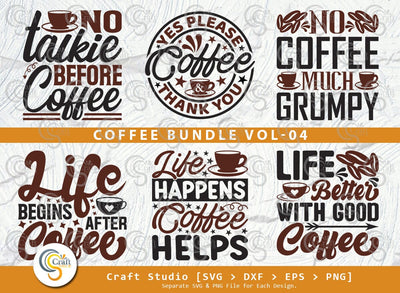 Coffee SVG Bundle, Caffeine Svg, Coffee Time Svg, Coffee Obsessed Svg, Coffee Quotes, Coffee Cutting File SVG ETC Craft 