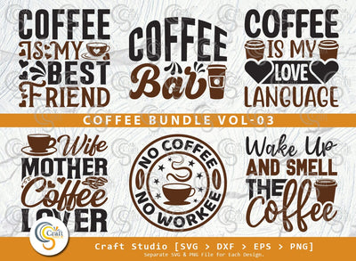 Coffee SVG Bundle, Caffeine Svg, Coffee Time Svg, Coffee Obsessed Svg, Coffee Quotes, Coffee Cutting File SVG ETC Craft 