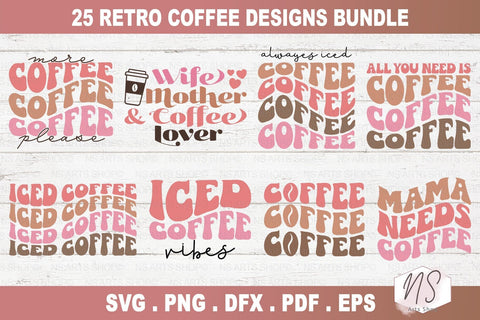 Coffee SVG Bundle, Coffee Bundle, Coffee Lover Bundle, Retro coffee SVG, Retro SVG Bundle SVG NS Arts Shop 