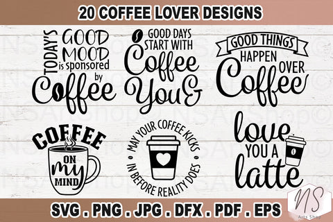Coffee Svg Bundle, Coffee Sayings Svg, Coffee Quotes Svg, Funny coffee SVG, Caffeine Queen, Coffee Lovers, Coffee Obsessed, Mug Svg, Coffee mug, Cut File Cricut, Silhouette file SVG NS Arts Shop 