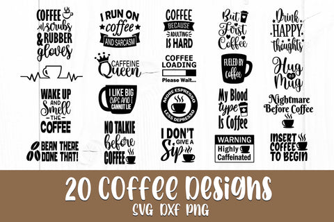 Coffee Svg Bundle, Coffee Sayings Svg, Coffee Quotes Svg SVG Litke Designs 