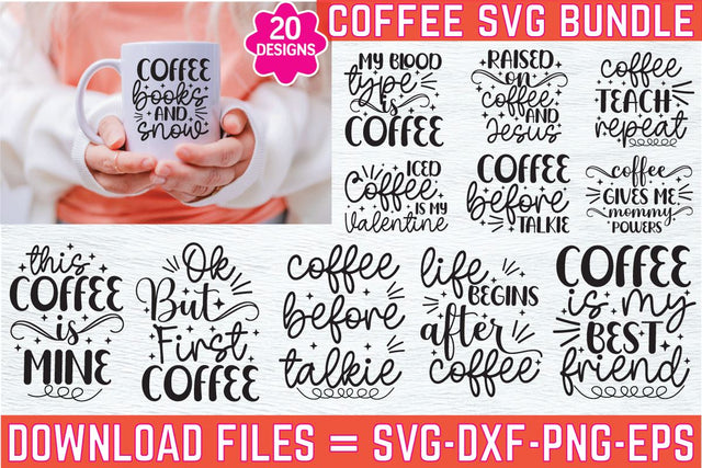 Coffee SVG Bundle, coffee svg, mom fuel svg, funny quotes svg, funny svg sayings, mug svg, mom svg, svg designs, farmhouse svg, home svg SVG farhad farhad 