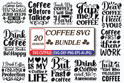 Coffee Svg Bundle, Coffee Svg, Mug Svg Bundle, Funny Coffee Saying Svg, Coffee Quote Svg, Mug Quote Svg, Coffee Mug Svg, Cut File For Cricut SVG Blessedprint 