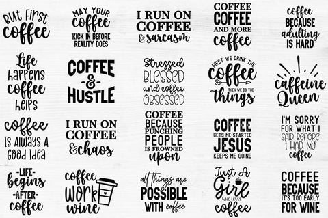 Coffee Svg Bundle, Coffee Svg, Mug Svg Bundle, Funny Coffee Saying Svg, Coffee Quote Svg, Mug Quote Svg, Coffee Mug Svg, Cut File For Cricut, SVG Svgcraft 