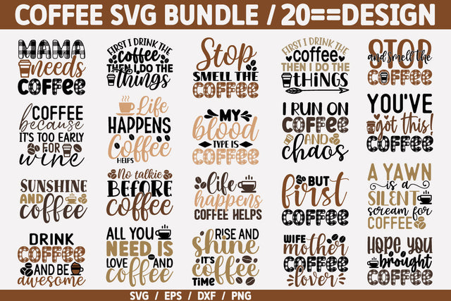 Coffee-SVG-Bundle-Cut File SVG akazaddesign 