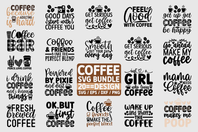 Coffee-SVG-Bundle-Cut File SVG akazaddesign 