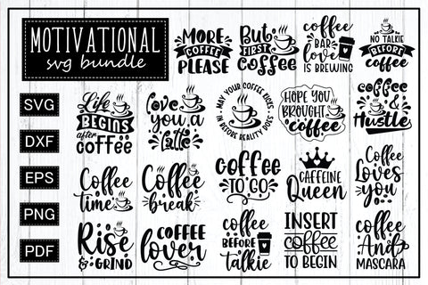 Coffee SVG Bundle, Funny Coffee SVG, Coffee Quote Svg, Caffeine Queen, Coffee Lovers, Coffee Obsessed, Mug Svg, Coffee mug, Cut File Cricut SVG designstore 