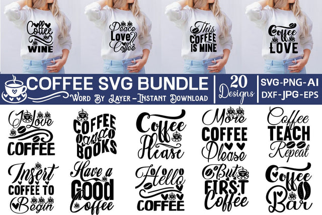 Coffee SVG Bundle SVG Cut File SVG Studio Innate 
