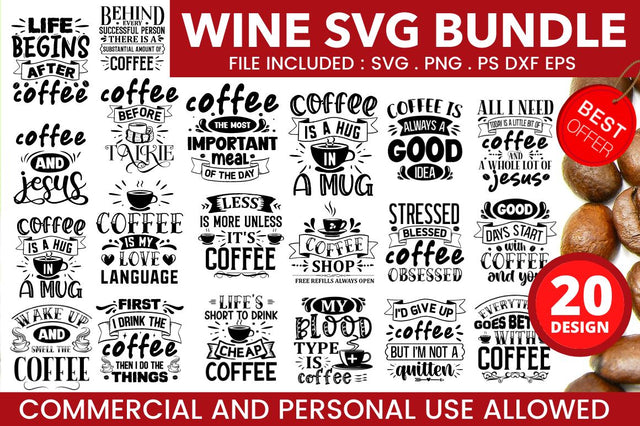 Coffee SVG Bundle SVG Designangry 