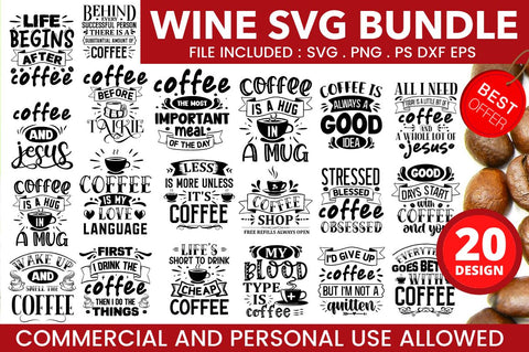 Coffee SVG Bundle SVG Designangry 