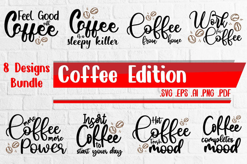 Coffee SVG bundle svg eps ai png pdf SVG zafrans studio 