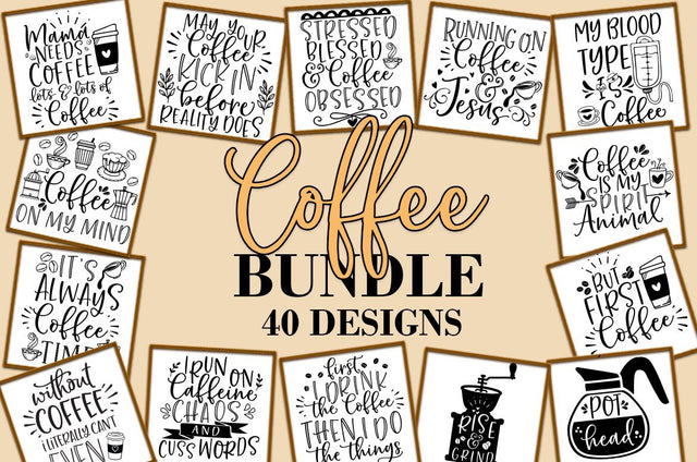 Coffee SVG Bundle SVG Freeling Design House 