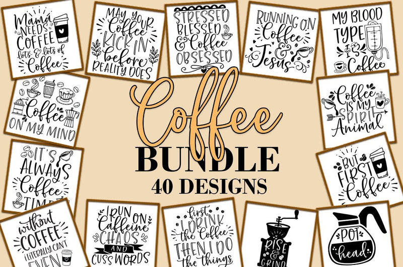 Coffee SVG Bundle SVG Freeling Design House 