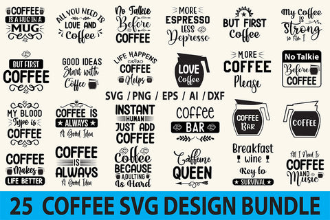 Coffee SVG Bundle SVG nirmal108roy 