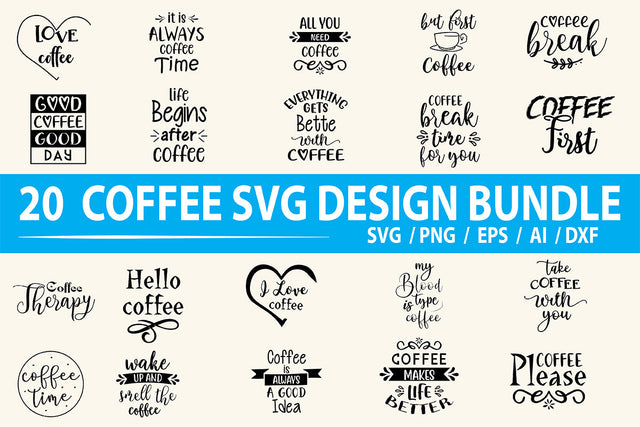 Coffee SVG Bundle SVG nirmal108roy 
